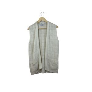 Vintage Milrank Large *** Sweater Vest Grandma Cardigan USA Made Womens READ